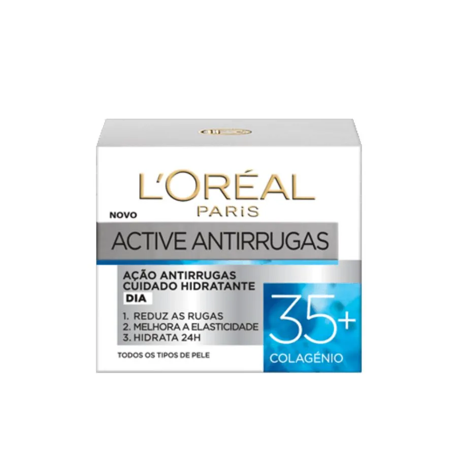 L'Oréal Active Antirrugas 35+ Cuidado Hidratante Dia Todo o tipo de peles